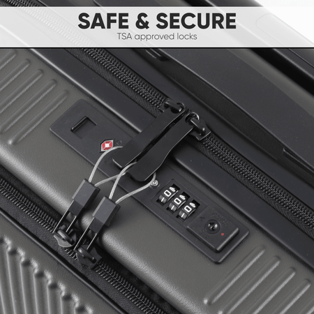 Dellonda Cabin Size Luggage with Laptop Compartments & Dual TSA Lock 20" Model No- DL157