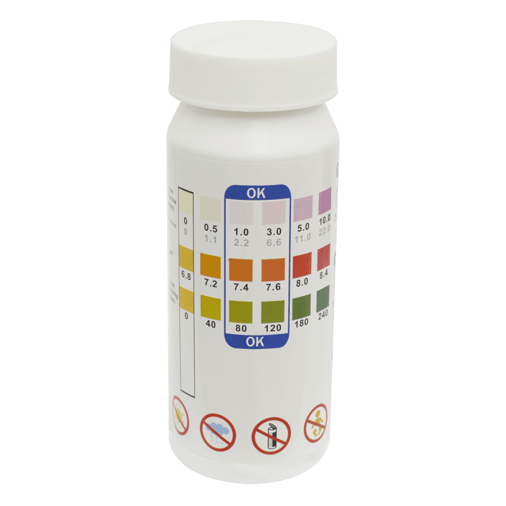Dellonda 3-in-1 Chlorine, PH & Alkalinity Test Strips x50 Strips - Pack of 1 Model No- DL32