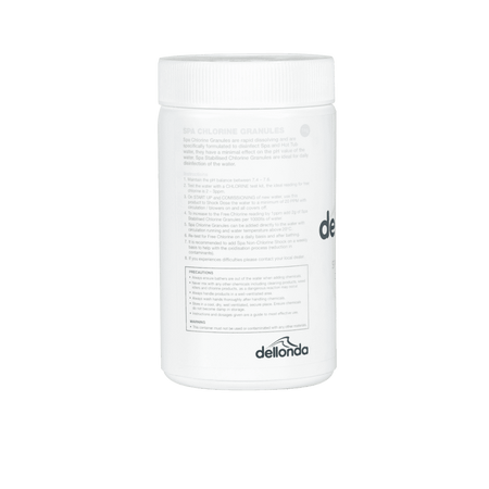 Dellonda Chlorine Granules for Hot Tubs/Spas & Swimming Pools 1kg Model No- DL50