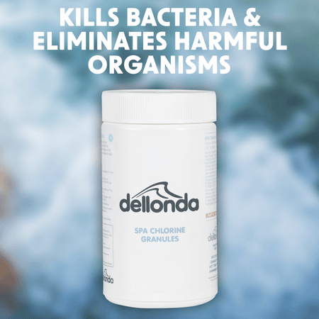 Dellonda Chlorine Granules for Hot Tubs/Spas & Swimming Pools 1kg Model No- DL50