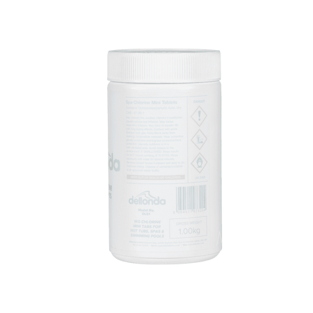 Dellonda Chlorine Mini Tabs for Hot Tubs/Spas & Swimming Pools 1kg Model No- DL51