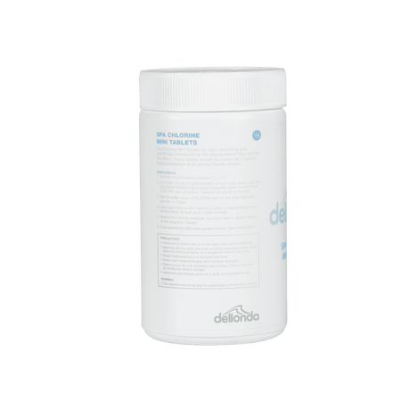 Dellonda Chlorine Mini Tabs for Hot Tubs/Spas & Swimming Pools 1kg Model No- DL51