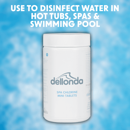Dellonda Chlorine Mini Tabs for Hot Tubs/Spas & Swimming Pools 1kg Model No- DL51
