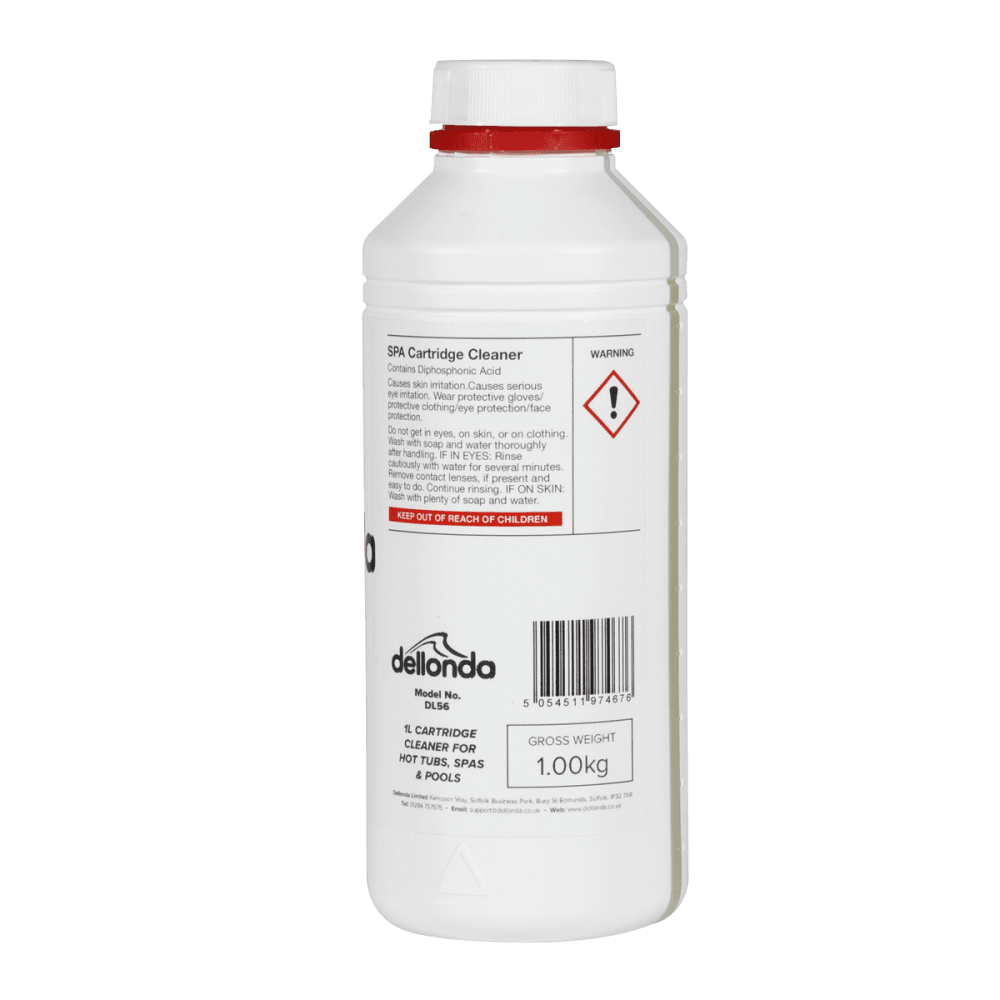 Dellonda Universal Filter Cartridge Cleaner for Hot Tubs/Spas & Swimming Pools 1L Model No- DL56