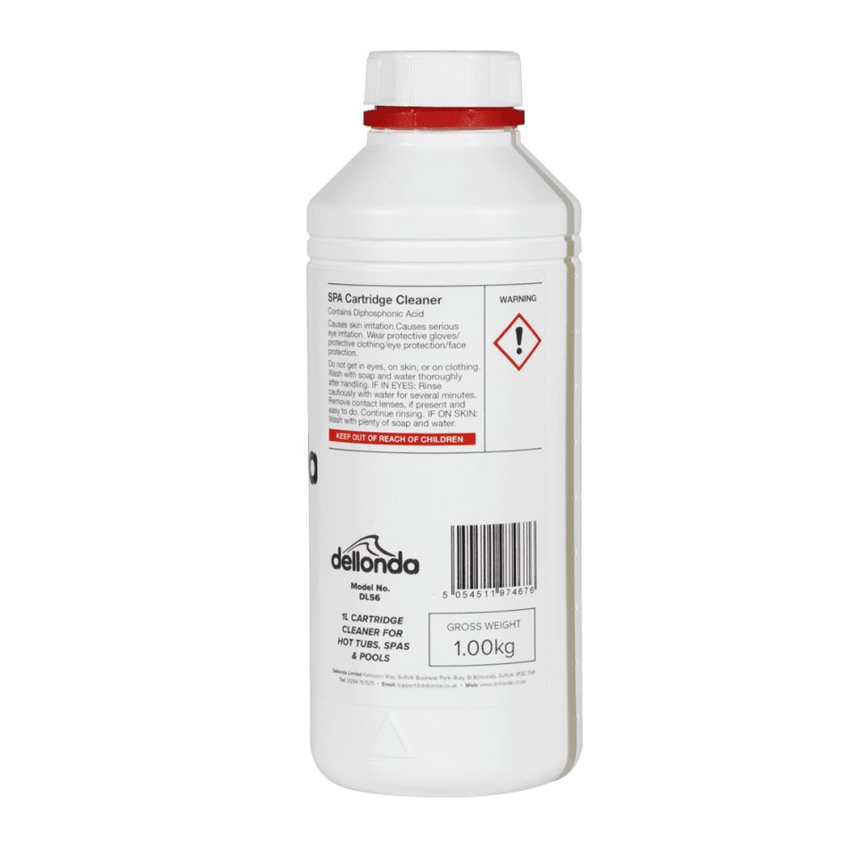 Dellonda Universal Filter Cartridge Cleaner for Hot Tubs/Spas & Swimming Pools 1L Model No- DL56