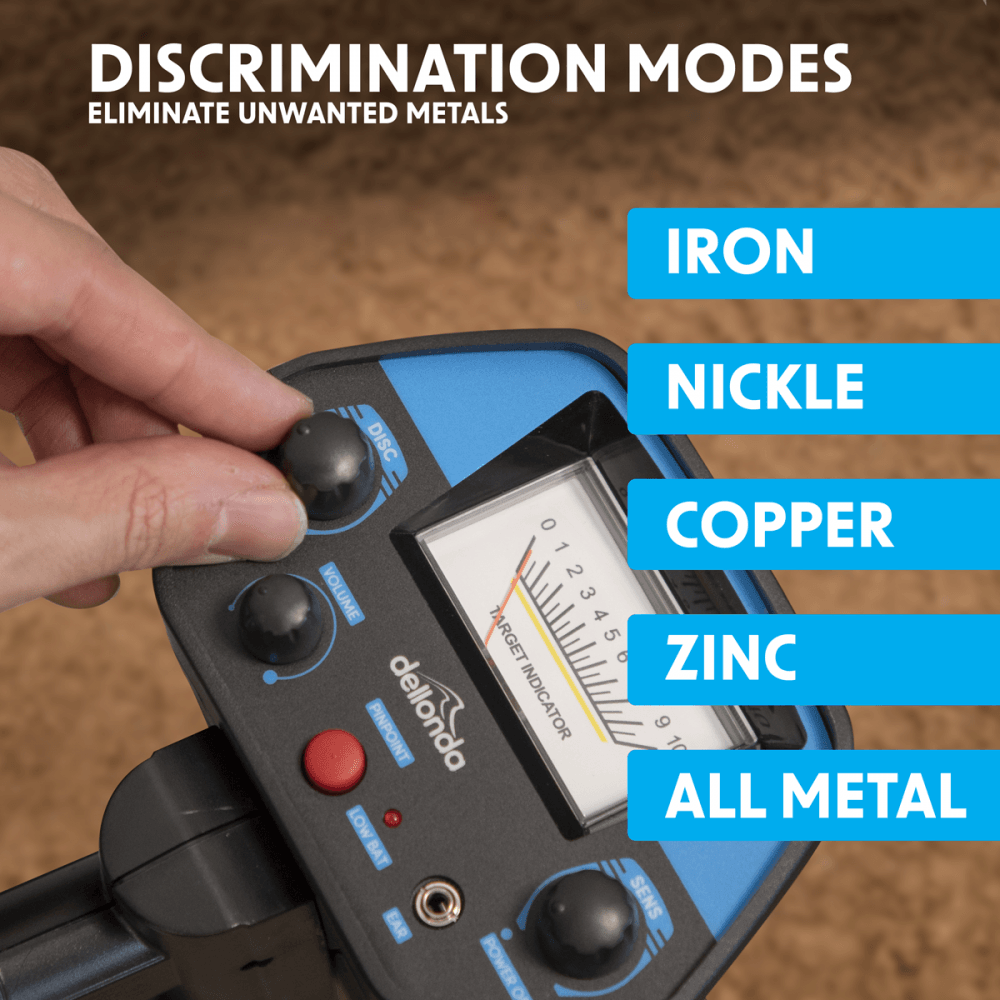 Dellonda Lightweight Metal Detector with High Accuracy Pinpoint Function Model No- DL6