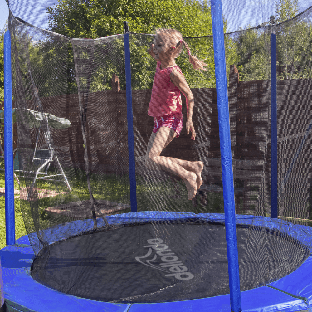 Dellonda Heavy-Duty Outdoor Trampoline with Safety Enclosure Net 6ft Model No- DL66