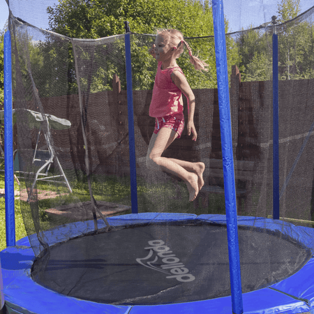 Dellonda Heavy-Duty Outdoor Trampoline with Safety Enclosure Net 6ft Model No- DL66