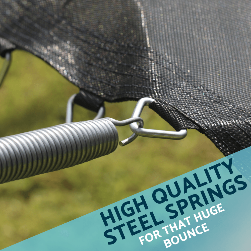 Dellonda Heavy-Duty Outdoor Trampoline with Safety Enclosure Net 10ft Model No- DL68