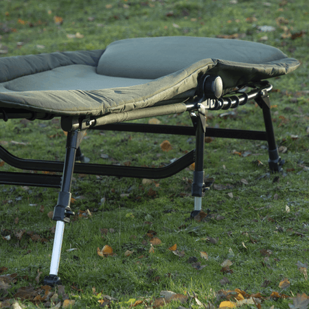 Dellonda Adjustable Bedchair with Fleece Mattress & Pillow Model No- DL77