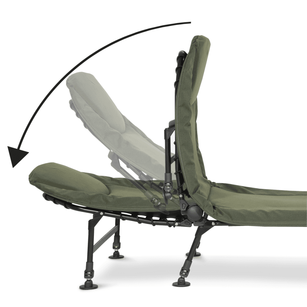 Dellonda Adjustable Bedchair with Fleece Mattress & Pillow Model No- DL78