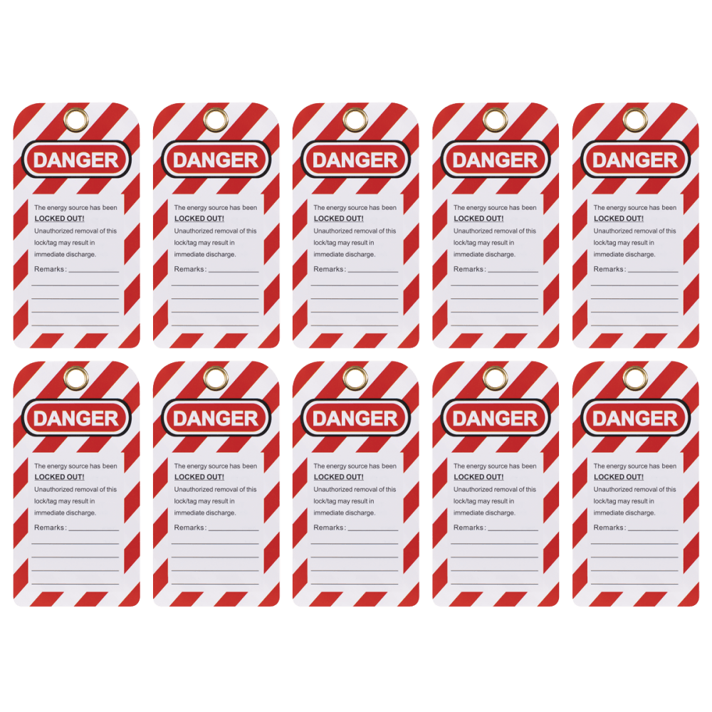 Lockout Safety Tag 10pc Model No- EV17