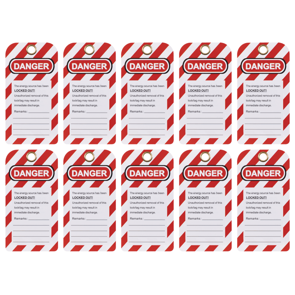 Lockout Safety Tag 10pc Model No- EV17