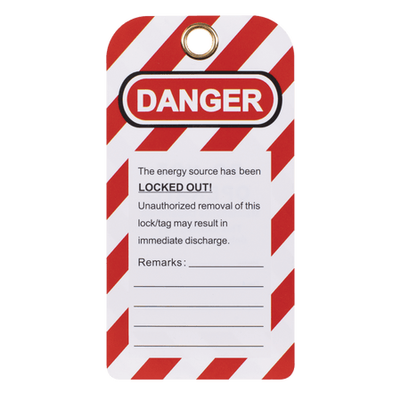 Lockout Safety Tag 10pc Model No- EV17