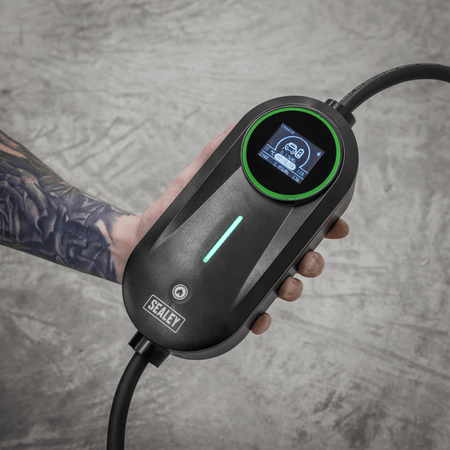 Adjustable (3.5kW) Type 2 to UK 3-Pin Plug Portable EV Charger - 5m Cable Model No- EVAC2