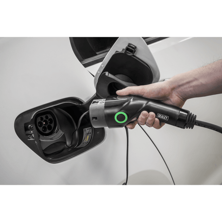 Adjustable (3.5kW) Type 2 to UK 3-Pin Plug Portable EV Charger - 5m Cable Model No- EVAC2