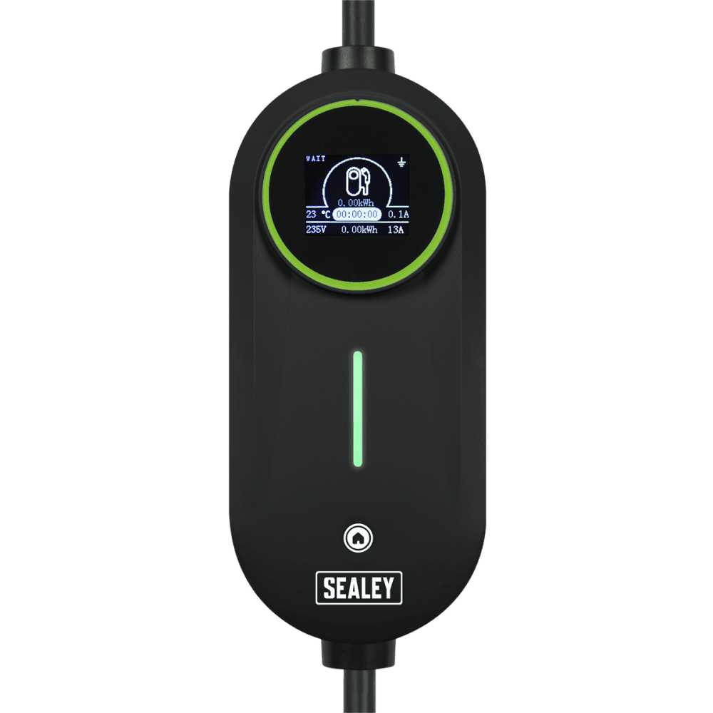 Adjustable (3.5kW) Type 2 to UK 3-Pin Plug Portable EV Charger - 5m Cable Model No- EVAC2