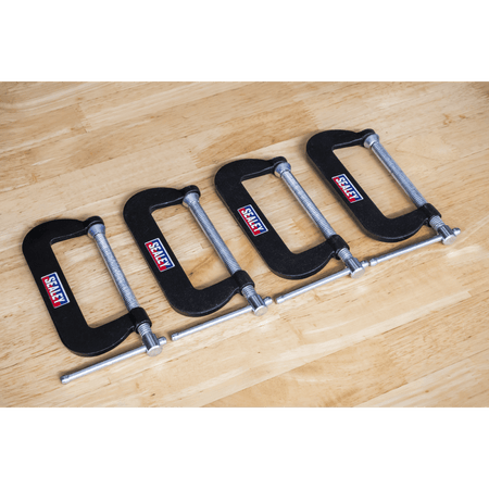 Junior C-Clamp Set 76 x 35mm 4pc Model No- GCC02