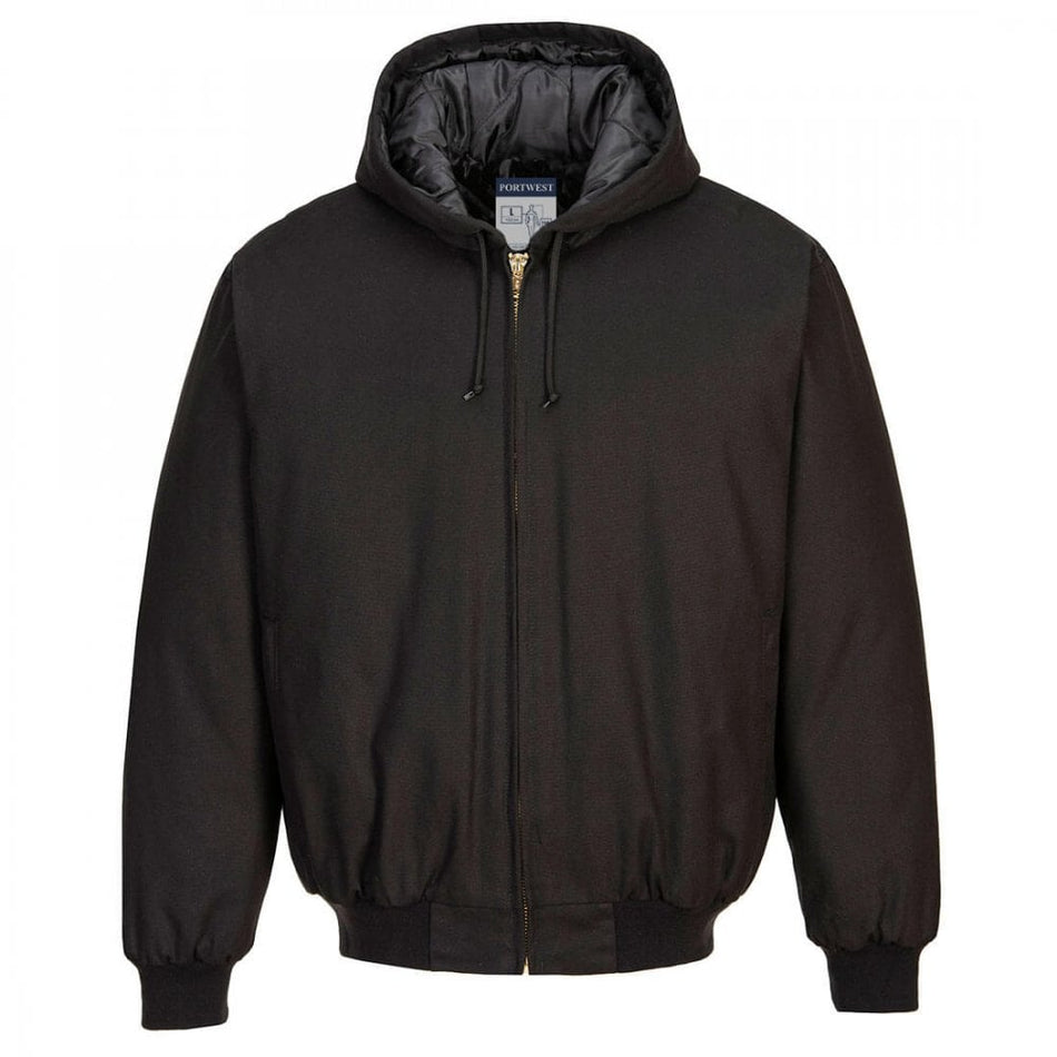 Duck Quilt Lined Hooded Jacket