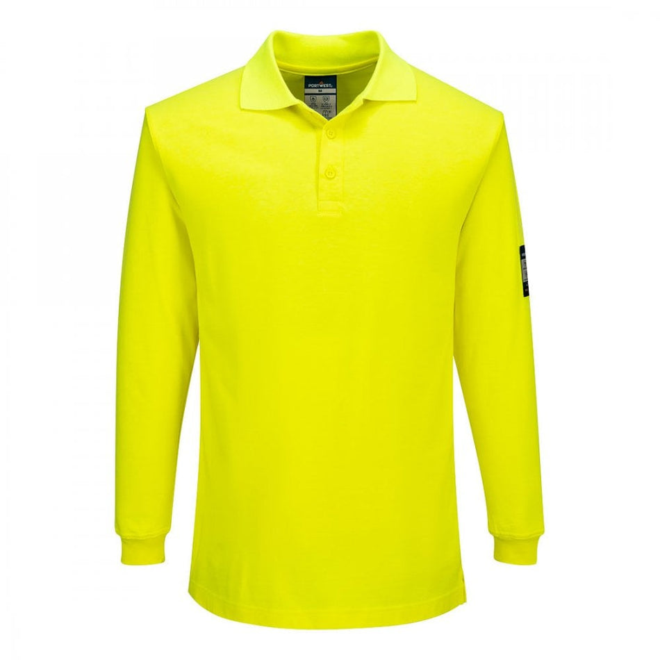Modaflame Knit FR Long Sleeve Polo Shirt