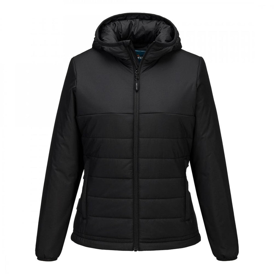 Professional Women's Hooded Insulated Baffle Jacket