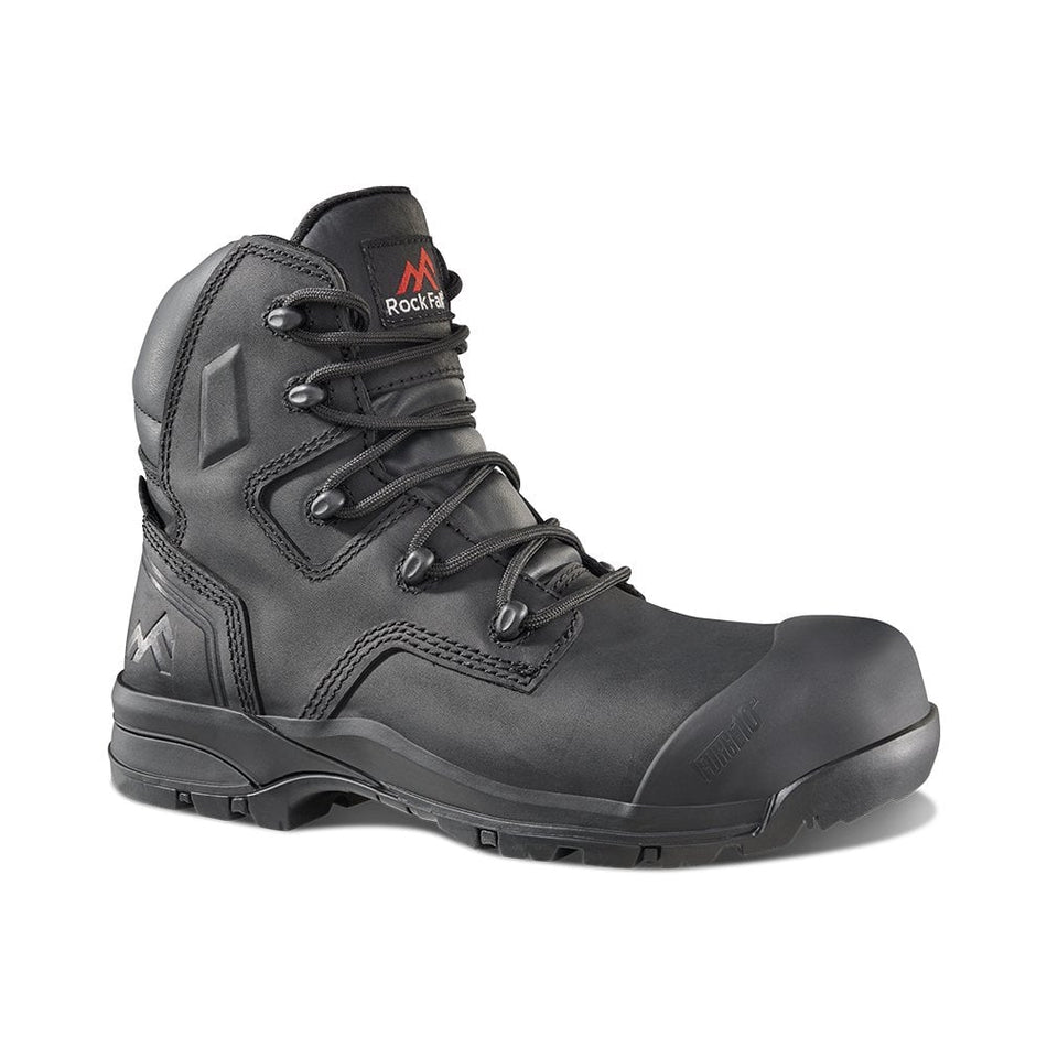 Rock Fall RF725 Carbon Black Waterproof ESD Women's Safety Boot: Model No. RF725