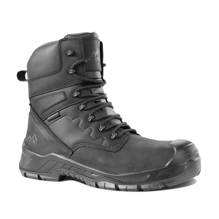 Rock Fall RF750 Boone Black High Leg Waterproof Safety Boot with Side Zip: Model No. RF750