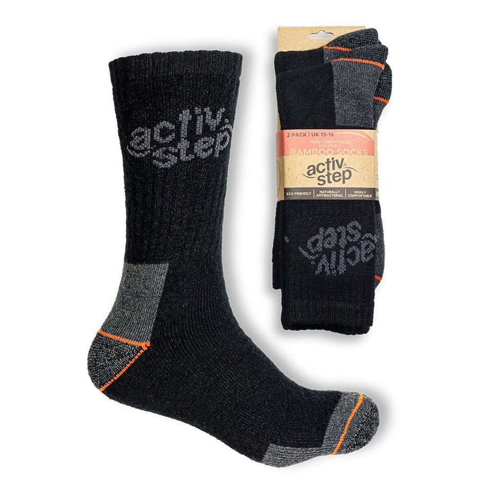 Activ-Step Highly Durable & Breathable Socks - Pack of 2 Pairs: Model No. ECOSOCKS/13-16