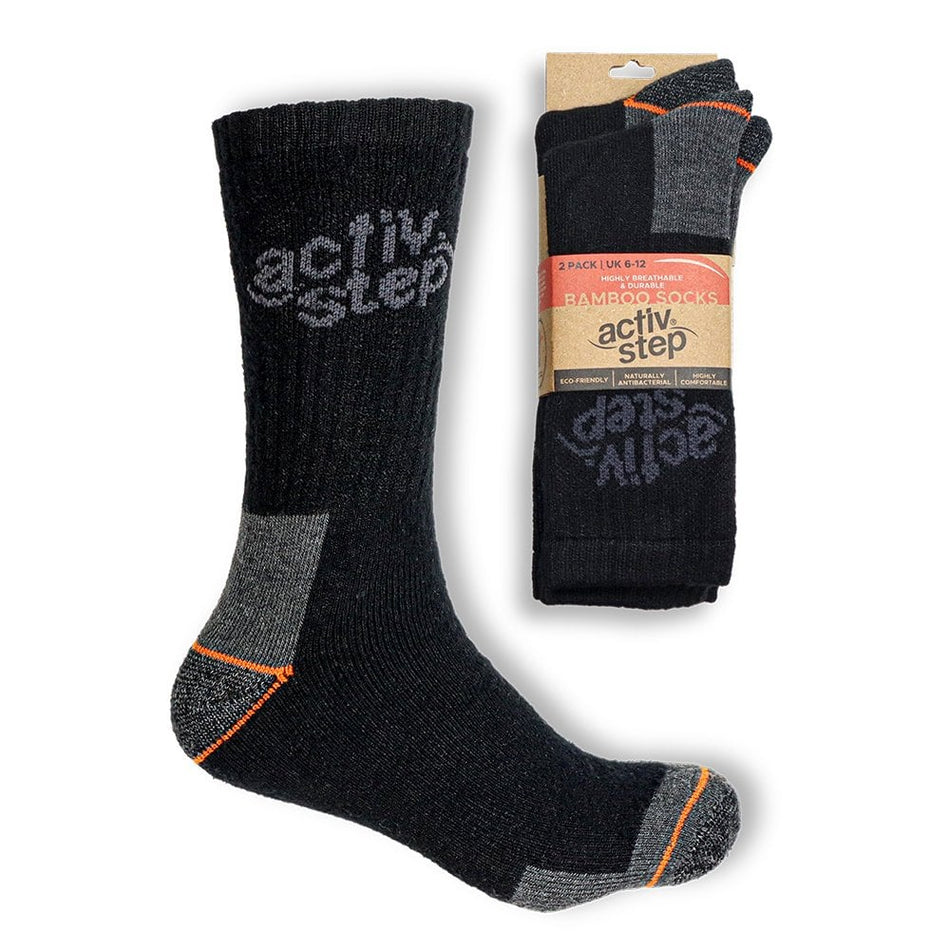Activ-Step Highly Durable & Breathable Socks - Pack of 2 Pairs: Model No. ECOSOCKS/6-12
