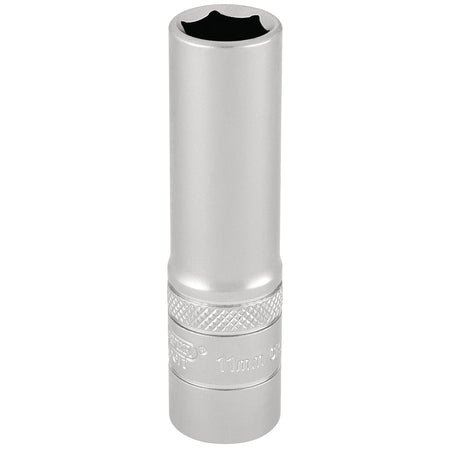DRAPER 3/8" Square Drive Hi-Torq 6 Point Deep Socket (11mm): Model No. DT-MM/MS