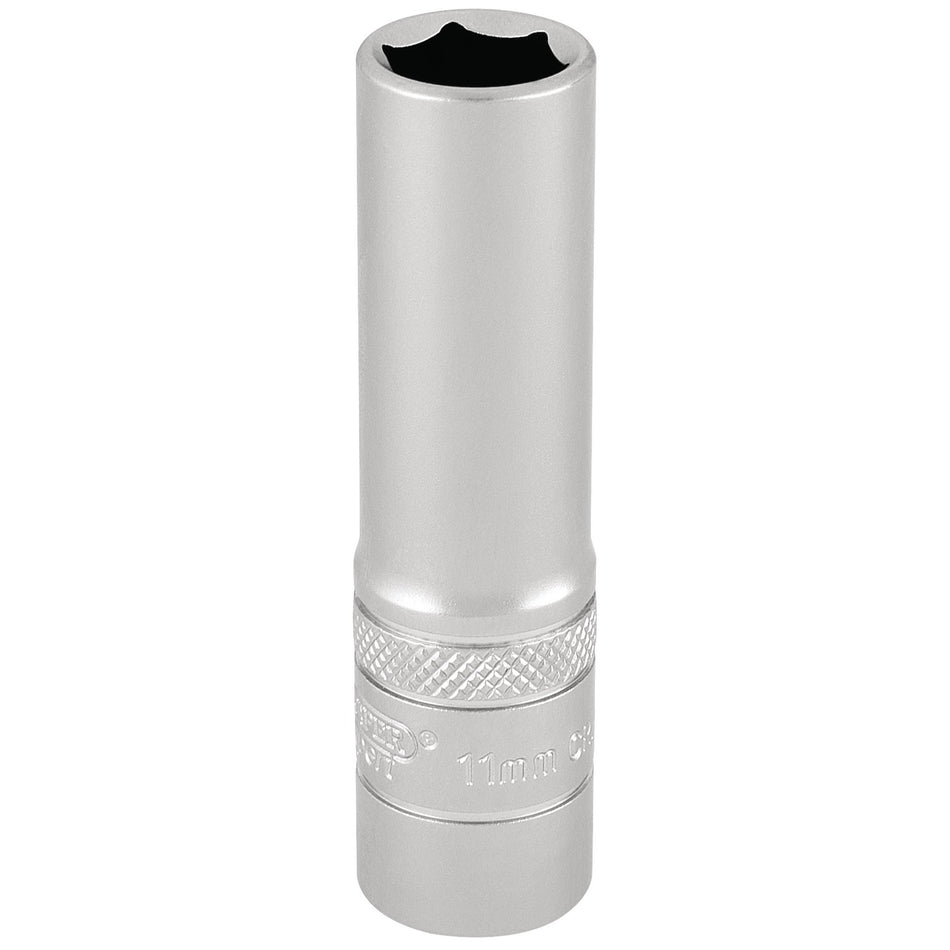 DRAPER 3/8" Square Drive Hi-Torq 6 Point Deep Socket (11mm): Model No. DT-MM/MS