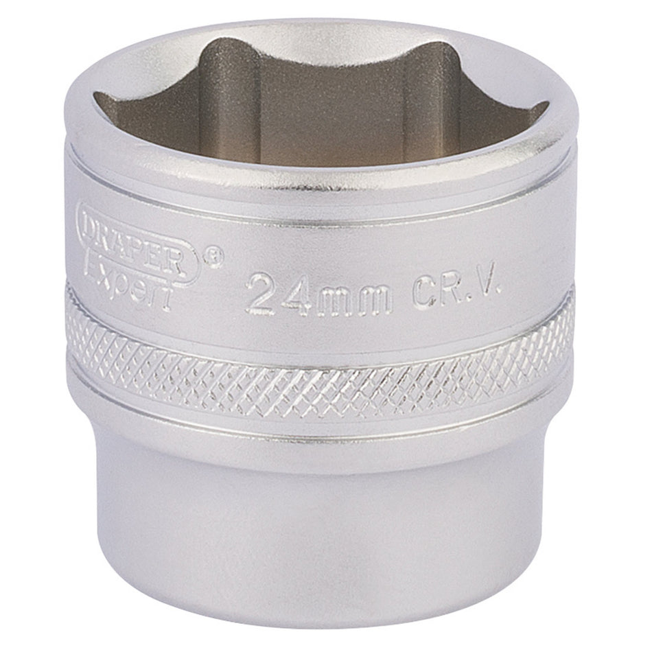DRAPER 3/8" Square Drive Hi-Torq 6 Point Deep Socket (24mm): Model No. D-MM/MS