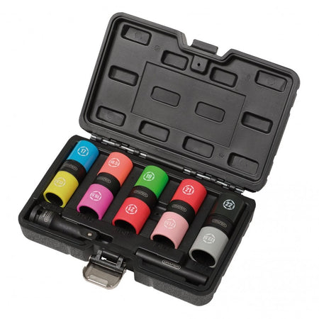 Double Ended Wheel Nut Socket Set, 1/2" Sq. Dr. (7 Piece): Model. No.DEWNSS - 7PCS