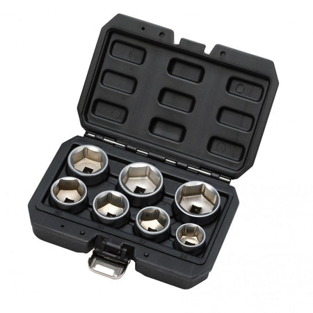 Oil Filter Socket Set, 3/8" Sq. Dr. (7 Piece): Model. No.OFSS3/8 - 7PC