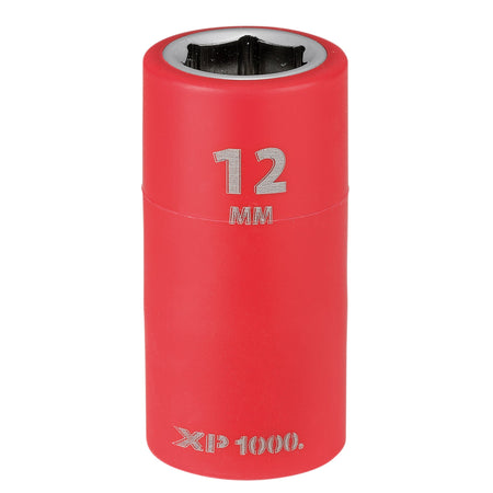 XP1000 VDE Socket, 3/8" Sq. Dr., 12mm : Model No. XP1000-3/8-SOC