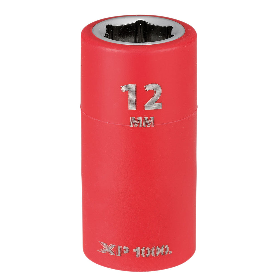 XP1000 VDE Socket, 3/8" Sq. Dr., 12mm : Model No. XP1000-3/8-SOC