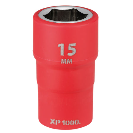 XP1000 VDE Socket, 3/8" Sq. Dr., 15mm : Model No. XP1000-3/8-SOC