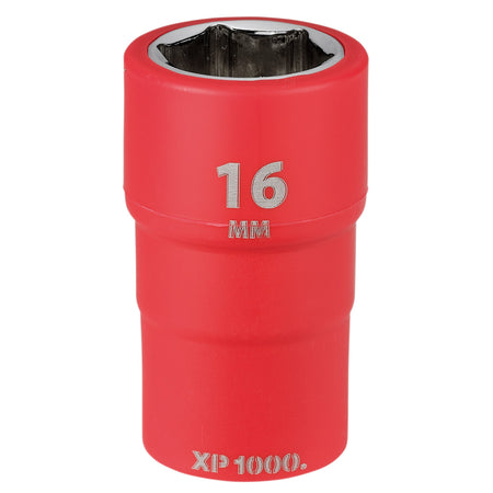 XP1000 VDE Socket, 3/8" Sq. Dr., 16mm : Model No. XP1000-3/8-SOC
