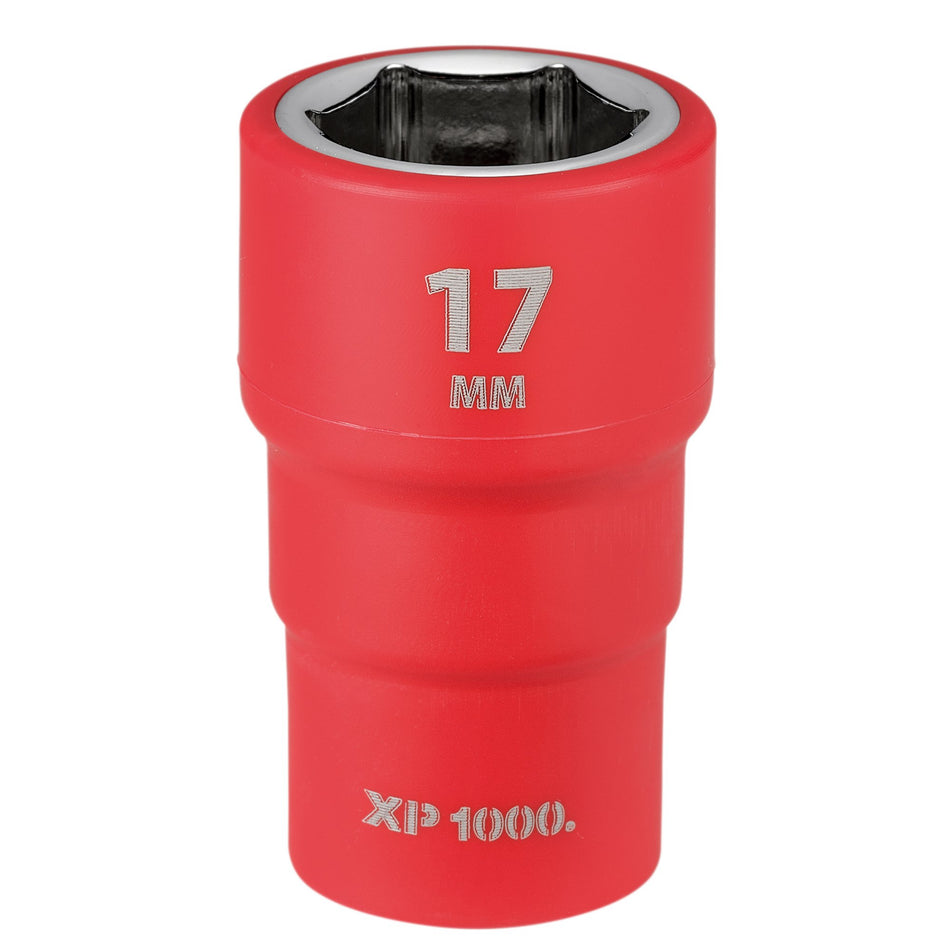 XP1000 VDE Socket, 3/8" Sq. Dr., 17mm : Model No. XP1000-3/8-SOC