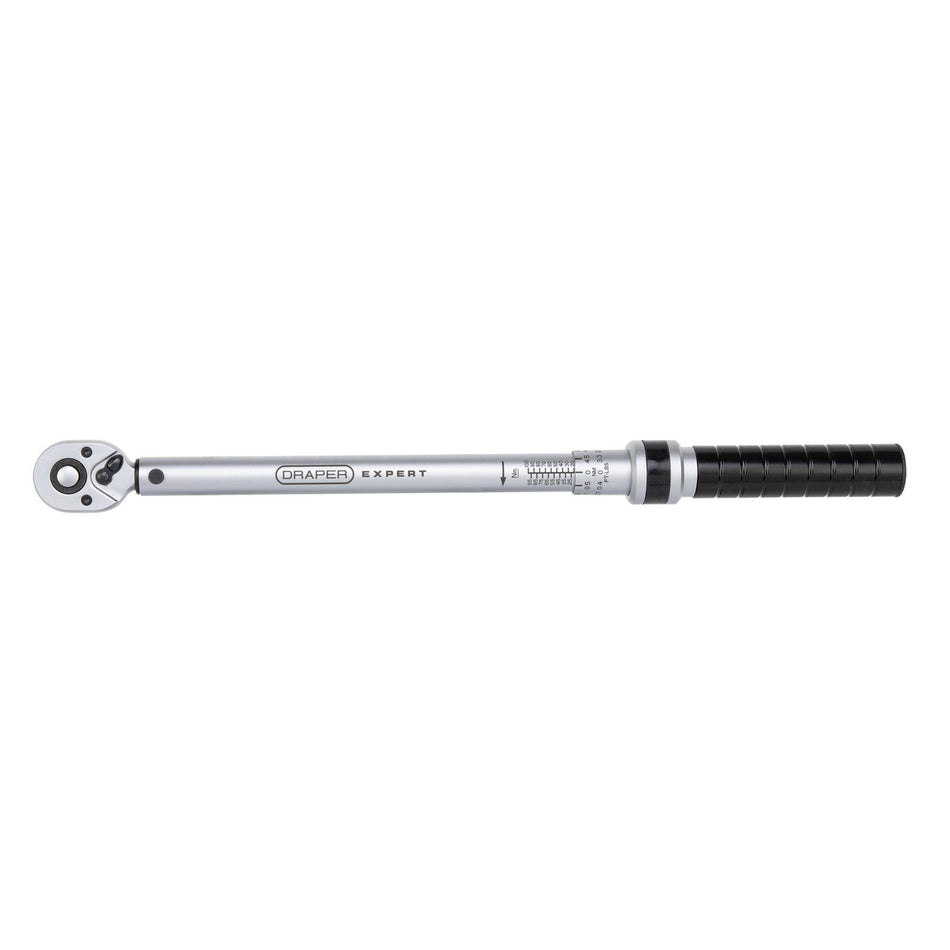 Draper Expert Ratchet Torque Wrench, 3/8" Sq. Dr., 20-142Nm