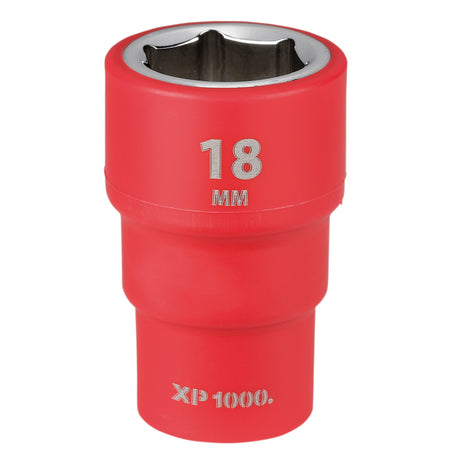 XP1000 VDE Socket, 3/8" Sq. Dr., 18mm : Model No. XP1000-3/8-SOC