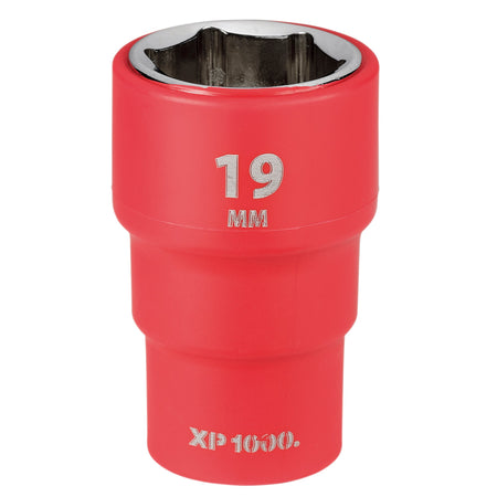 XP1000 VDE Socket, 3/8" Sq. Dr., 19mm : Model No. XP1000-3/8-SOC