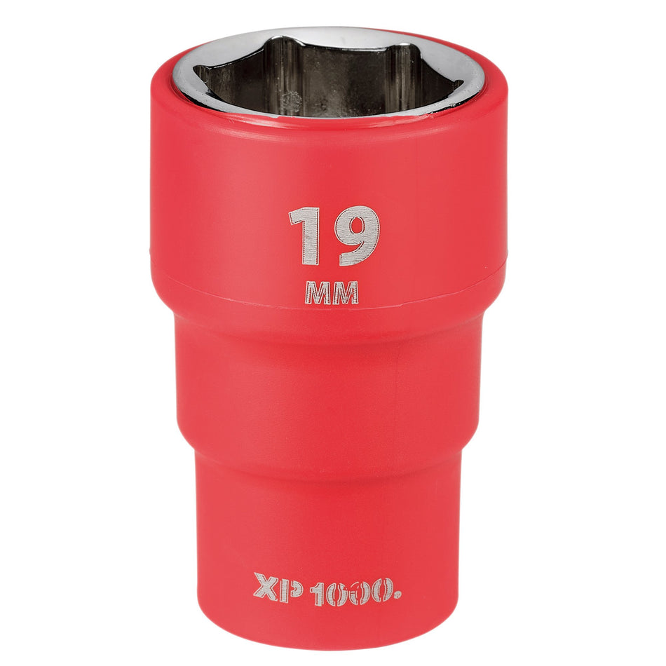 XP1000 VDE Socket, 3/8" Sq. Dr., 19mm : Model No. XP1000-3/8-SOC