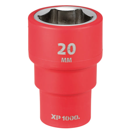 XP1000 VDE Socket, 3/8" Sq. Dr., 20mm : Model No. XP1000-3/8-SOC