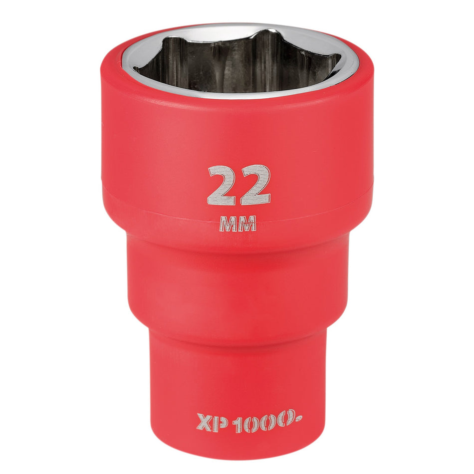 XP1000 VDE Socket, 3/8" Sq. Dr., 22mm : Model No. XP1000-3/8-SOC