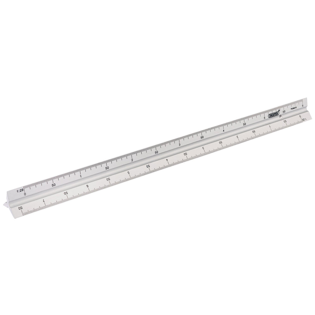 DRAPER 300mm Aluminium Triangle Scale Rule: Model No. TR300/B