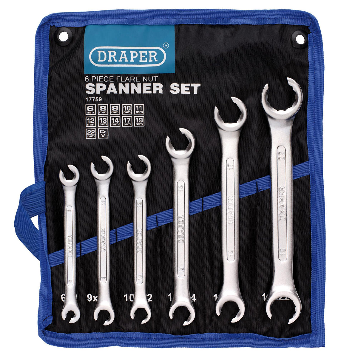 Flare Nut Spanner Set (6 Piece): Model No. BAW-FN SET