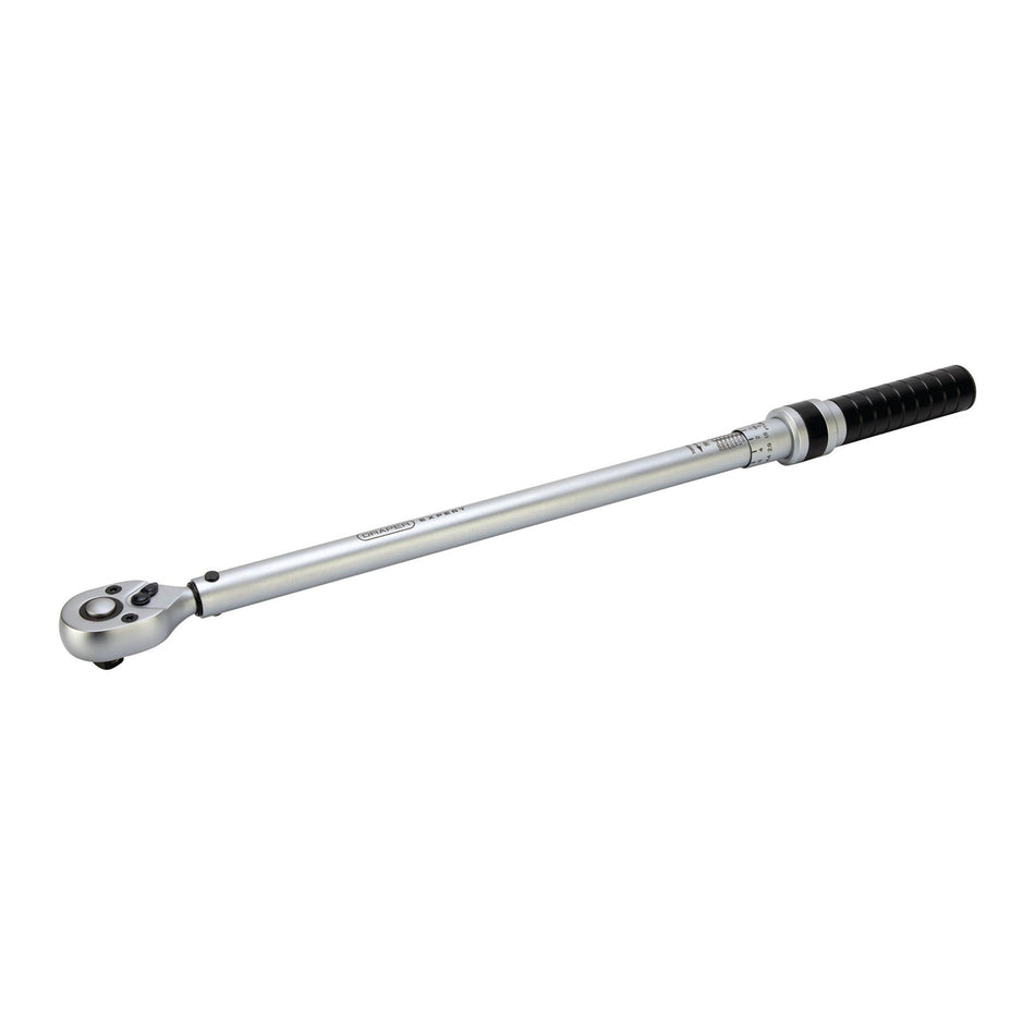 Draper Expert Ratchet Torque Wrench, 1/2" Sq. Dr., 60-340Nm