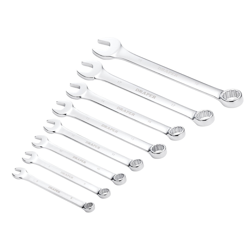 Draper HI-TORQ Metric Combination Spanner Set (8 Piece) : Model No. 8233/8/MM
