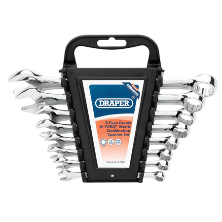 Draper HI-TORQ Metric Combination Spanner Set (8 Piece) : Model No. 8233/8/MM